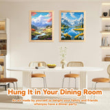 EFOTIML Paint by Numbers Kit for Adults Beginners & Kids Ages 8-12,2 Pack 16x20 inches Canvas for Painting Kits for Adults in Colorful Box(Without Frame)-Snow Mountain and Lake(2PCS) EFOTIML