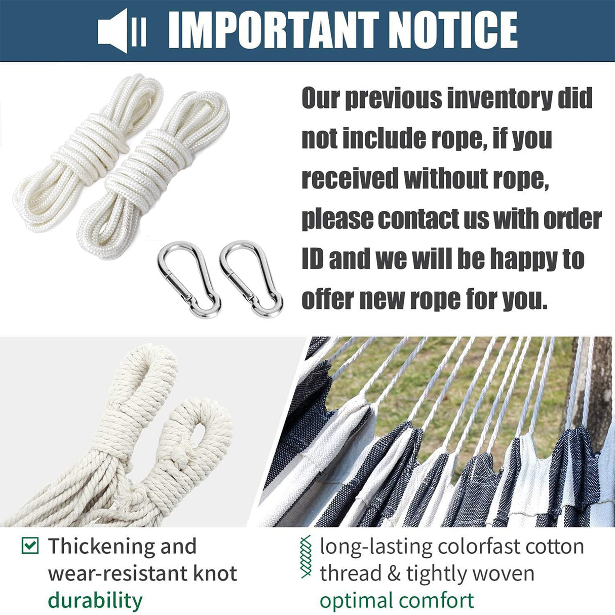 INNO STAGE Double Hammock - 2 Persons Portable Hanging Camping Bed, Blue, 118.3"L x 63"W, 350Lbs Capacity, Polyester, Supports Up to 350 lbs INNO STAGE