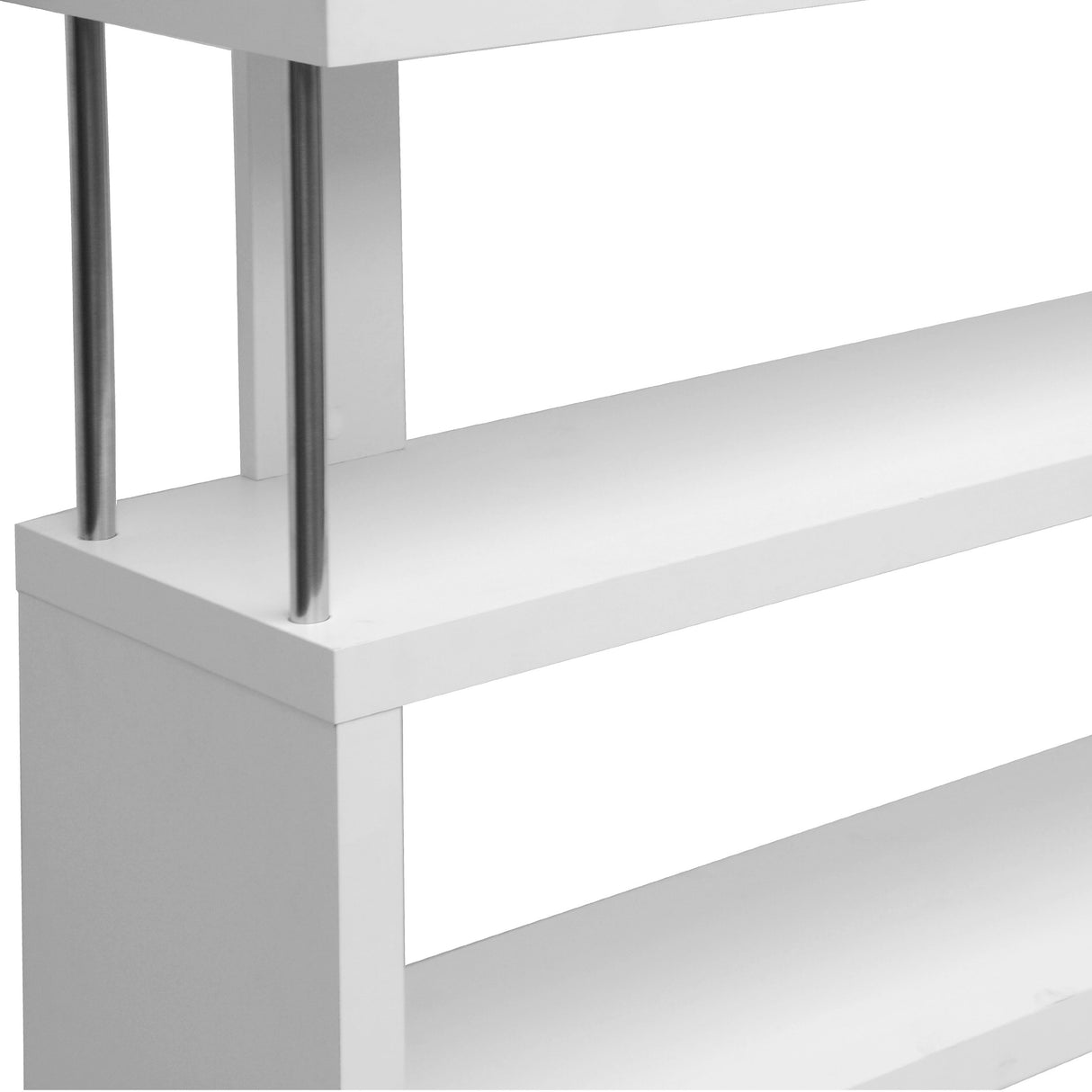 Baxton Studio Barnes 75.5-inch H 6-Shelf Bookcase, White (97-4834-HiT) Baxton Studio