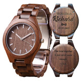 Personalized Walnut Wood Wooden Watch, Groomsmen Gift, Gift for Father, Mens Watch, Watch for Hushand WoodArtSupply