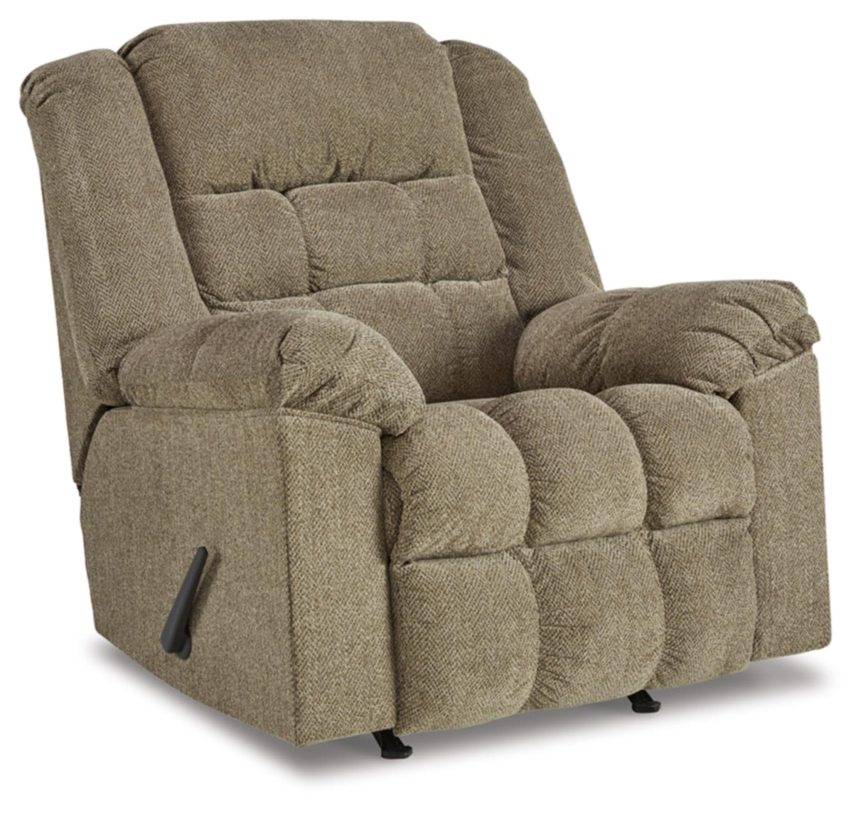 Signature Design by Ashley Kegler Contemporary Tufted Manual Rocker Recliner, Light Brown Signature Design by Ashley