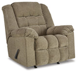 Signature Design by Ashley Kegler Contemporary Tufted Manual Rocker Recliner, Light Brown Signature Design by Ashley