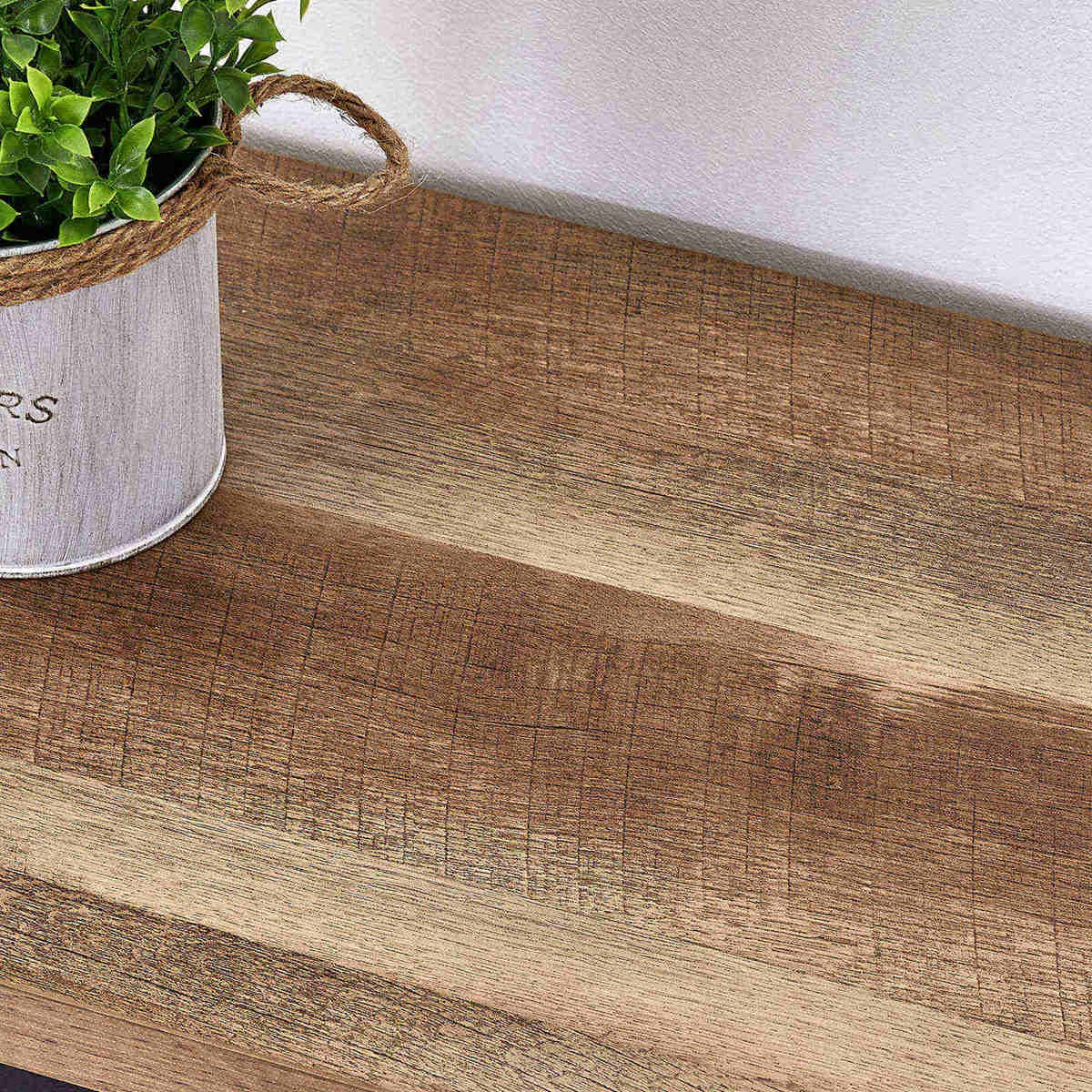 FATORRI 8 Cube Storage Organizer Bookshelf, Rustic Wood Cubby Bookcase, Industrial Horizontal Long Shelf for Living Room (Rustic Oak, 62 Inch) FATORRI