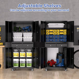 GAOMON Garage Storage Cabinet, 73 Inch Metal with 2 Drawers, Heavy Duty Tool Cabinet with Locking Doors and Adjustable Shelves GAOMON