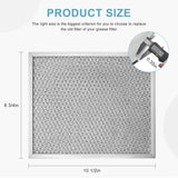 2 Pack Aluminum Range Hood filter 97006931 Replacement for Bro-an Nu-tone Range Hood Grease Filter PART#S97006931 (10-1/2 x 8-3/4 in) BP29, 88150, 99010121 by AMI PARTS AMI PARTS