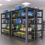 NEXVRTAU 5-Tier Heavy Duty Garage Shelving Unit with Wire Shelves,3000 LBS Capacity Metal Storage Rack 76"H x 60"W x 24"D,Adjustable Boltless Steel Shelves for Garage,Basement,Pantry,Warehouse.2 Pack Nexvrtau