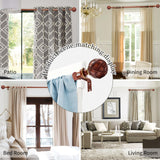 Single Curtain Rod for Windows 28 to 48 Inches(2.3-4ft): 1 inch Diameter Adjustable Curtain Rod, Heavy Duty Curtain Rod with Netted Texture Finials, Size:18-45(Redwood) Ycolnaefllr