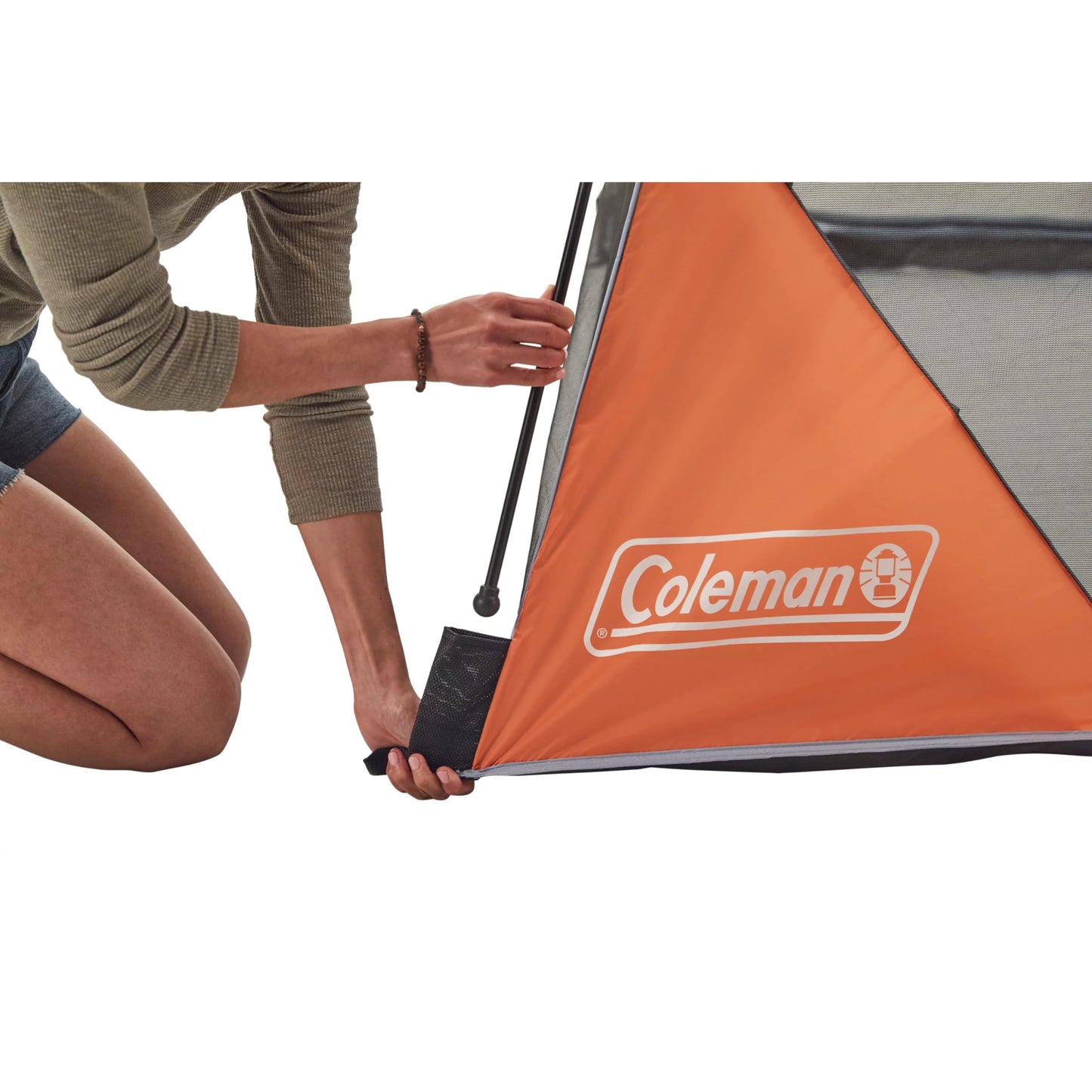 Coleman Skyshade Screen Dome Canopy Tent, 8 x 8 Shade Canopy, UPF 50+ Outdoor Canopy Tent for Camping, Tailgating, and Beach Shade, Fog - WoodArtSupply