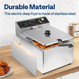 VIVOHOME 1700W 20 QT Electric Deep Fryer with 11.6 QT Removable Basket, Overheat Protection and Temperature Control for Commercial and Home Use VIVOHOME