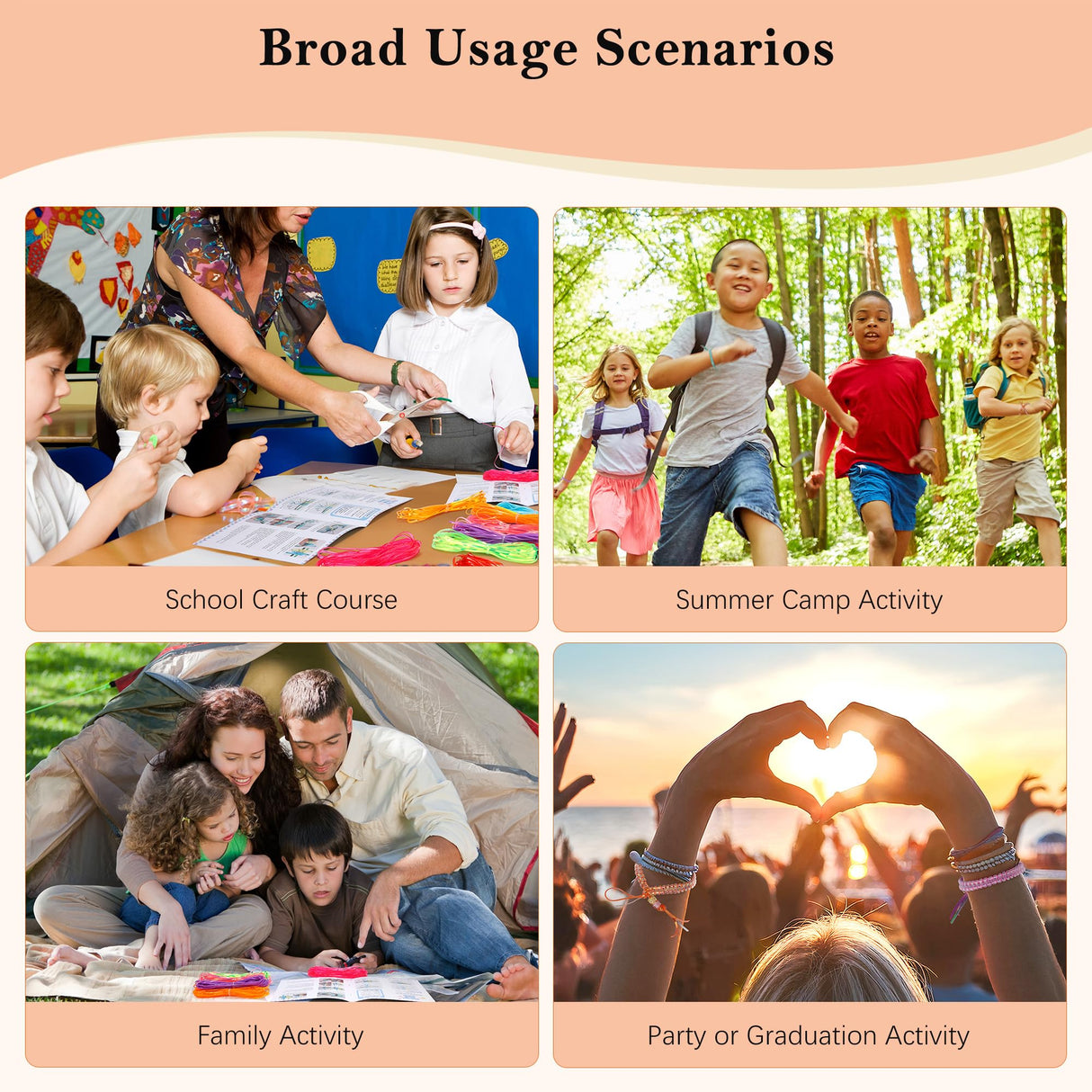 PP OPOUNT Plastic Lanyard String, 20 Rolls Boondoggle String with Instruction for Beginners and 220 Beads, Lanyard Making Kit for DIY Bracelets, Key Chains and Lanyards, Summer Camp Crafts PP OPOUNT