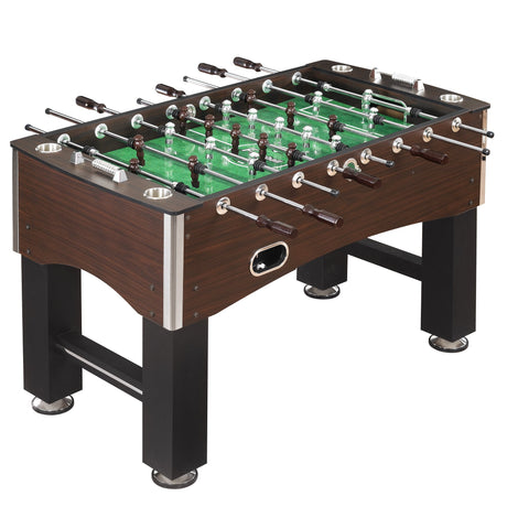 Hathaway 56-Inch Primo Foosball Table, Family Soccer Game with Wood Grain Finish, Analog Scoring and Free Accessories Hathaway