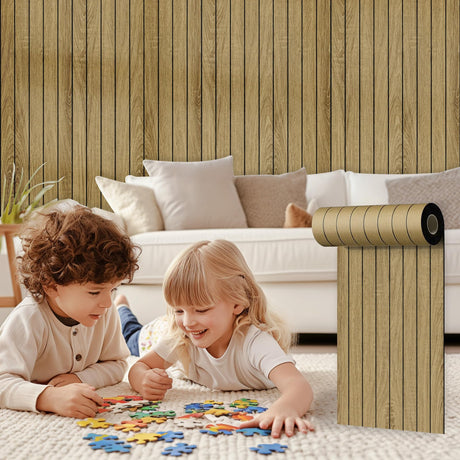 Abyssaly Peel and Stick Wood Wall Panels 15.7" X 118" White Wood Shiplap Peel and Stick Wallpaper 17.7" X 118" Abyssaly