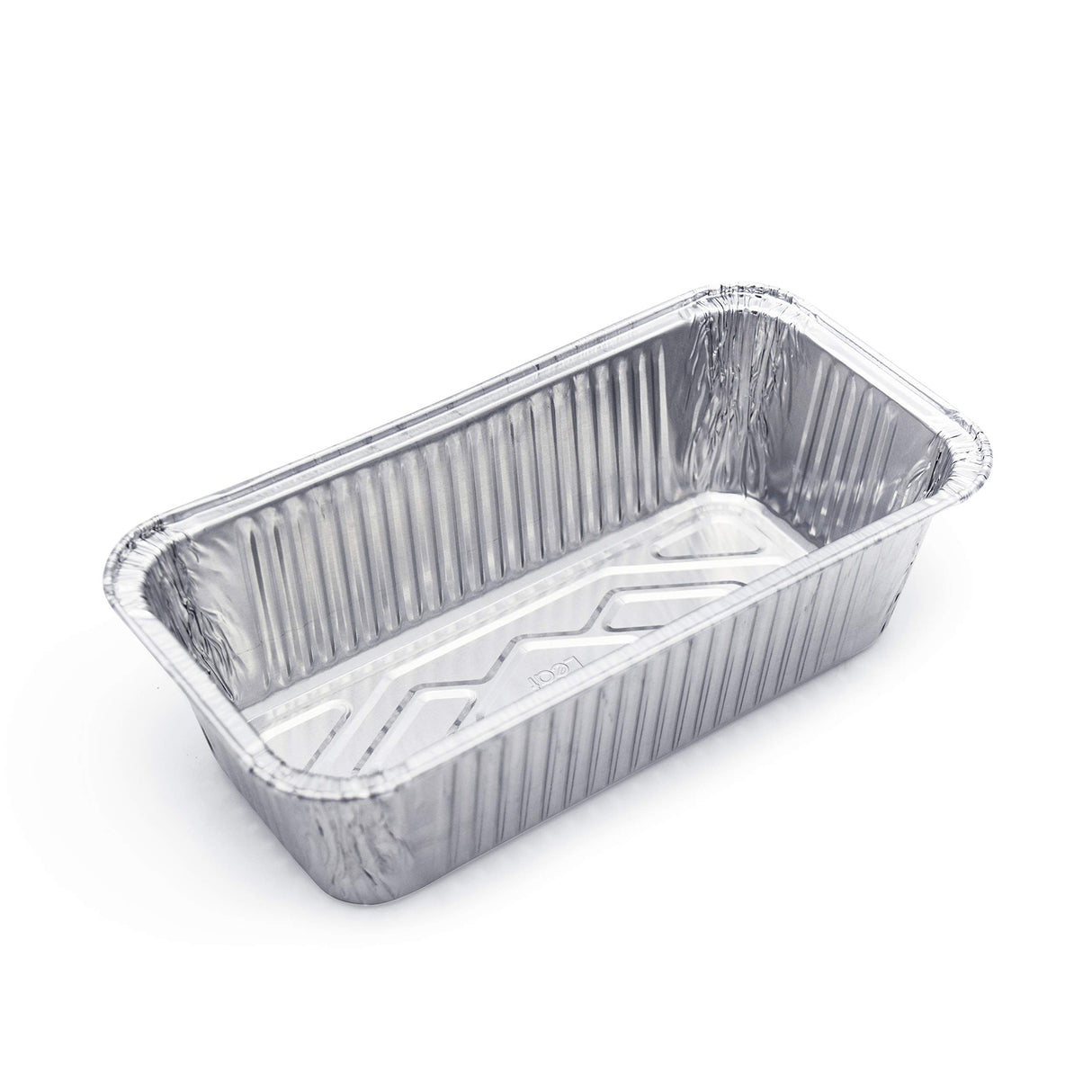 (100 Pack) Premium 2-LB Bread Loaf Baking Pans - 8.5" x 4.5" x 2.5" l Heavy Duty l Disposable Aluminum Foil Tins for Cakes Meatloaf Lasagna Fig & Leaf