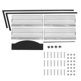 lesolar Floor-Standing Magazine Rack 4-tier Newspaper Holder Book Display Shelf Brochure Display Stand Floor Suitable for Exhibitions Shopping Malls Hospitals Offices School (Black) lesolar