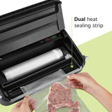 FoodSaver Vacuum Sealer Machine, Automatic Bag Detection, Sous Vide Friendly, with sealer bags, roll, handheld vacuum sealer, black FOODSAVER