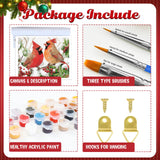 Christmas Paint by Numbers Kit for Adults Cardinal Paint by Number for Adults Beginner, Cardinal Paint by Numbers Art Supplies for Gift Home Wall Decor 16‘’W x 20''L hkejoi