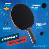 JOOLA Infinity Overdrive - Professional Performance Ping Pong Paddle with Carbon Kevlar Technology - Black Rubber on Both Sides - Competition Table Tennis Racket for Advanced Training - Extreme Speed JOOLA