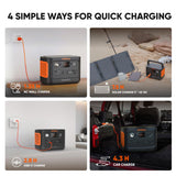Jackery Explorer 300 Plus Portable Power Station, 288Wh Backup LiFePO4 Battery, 300W AC Outlet, 3.75 KG Solar Generator for RV, Outdoors, Camping, Traveling, and Emergencies (Solar Panel Optional) Jackery