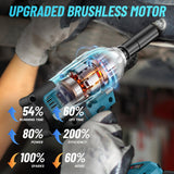 Seesii Cordless Electric Impact Wrench 1/2 inch for Car Home, 665Ft-lbs(900N.m) Brushless, 3300RPM High Torque Gun w/ 2x 4.0Ah Battery,Charger & 6 Sockets, WH710 Seesii