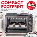 Dash Express Countertop Toaster Oven with Quartz Technology, Bake, Broil, and Toast with 4 Slice Capacity and Pizza Capability – Black DASH