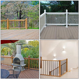 Sumnacon Deck Railing Bracket Connectors 24 pcs Stainless Steel Railing Bracket for 2''x4'' Wood Post Sturdy Railing Connectors with Screws for Fence Black Railing Bracket Kit for Deck Project Sumnacon