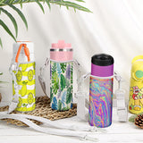 13PCS Sublimation Water Bottle Carriers Bag Blanks 26oz Insulated Neoprene Water Bottle Holder Crossbody Water Bottle Sleeve Pouch Cover for 750ml with Adjustable Strap for Adult Kids Hiking Walking Piklodo
