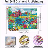 Diamond Art Kits for Adults Beginner- Pickup Truck DIY Modern Diamond Painting Kits 5D Diamond Dots Gem Art Crafts with Tools- Round Full Drill Funny Crafts for Home Wall Decor&Gift-12x16inch ﻿ Fairyland JinWenn