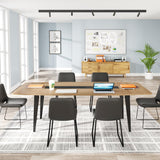 Tribesigns 6FT Conference Table, 70.86L x 35.43W x 29.52H Inches Boat Shaped Meeting Table, Modern Seminar Table for Office Meeting Conference Room (Light Wood Grain, 6ft) Tribesigns