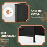 WLIVE Tall Dresser for Bedroom with 12 Drawers, Dressers & Chests of Drawers, Fabric Dresser for Bedroom, Closet, Fabric Storage Dressers with Storage Drawers, Steel Frame, Wood Top, Charcoal Black WLIVE