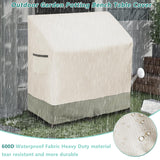 Osileyo Outdoor Garden Potting Bench Table Cover with Split Zipper,Heavy 600D Duty Waterproof Anti-UV All Weather Protection,47" x 20" x 47" -Beige Osileyo