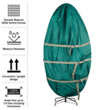 Upright Christmas Tree Storage Bag - Canvas Cover for 7.5-Foot Artificial Trees, Inflatables, and Christmas Decorations by Tiny Tim Totes (Green) TINY TIM TOTES