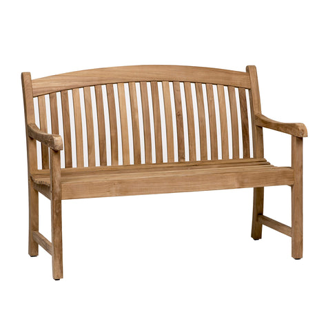 Amazonia Newcastle Patio Made of Real Ideal for Outdoors and Indoors, 48L x 18W x 35H, Light Brown, Natural Teak Bench Amazonia