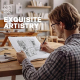 YITAHOME 52" Farmhouse Coffee Bar Cabinet with Storage, Buffet Cabinet with Goblet Holder, 5 Hooks, Power Outlets, Sideboard Cabinet with Sliding Barn Doors for Kitchen & Living Room (White) YITAHOME