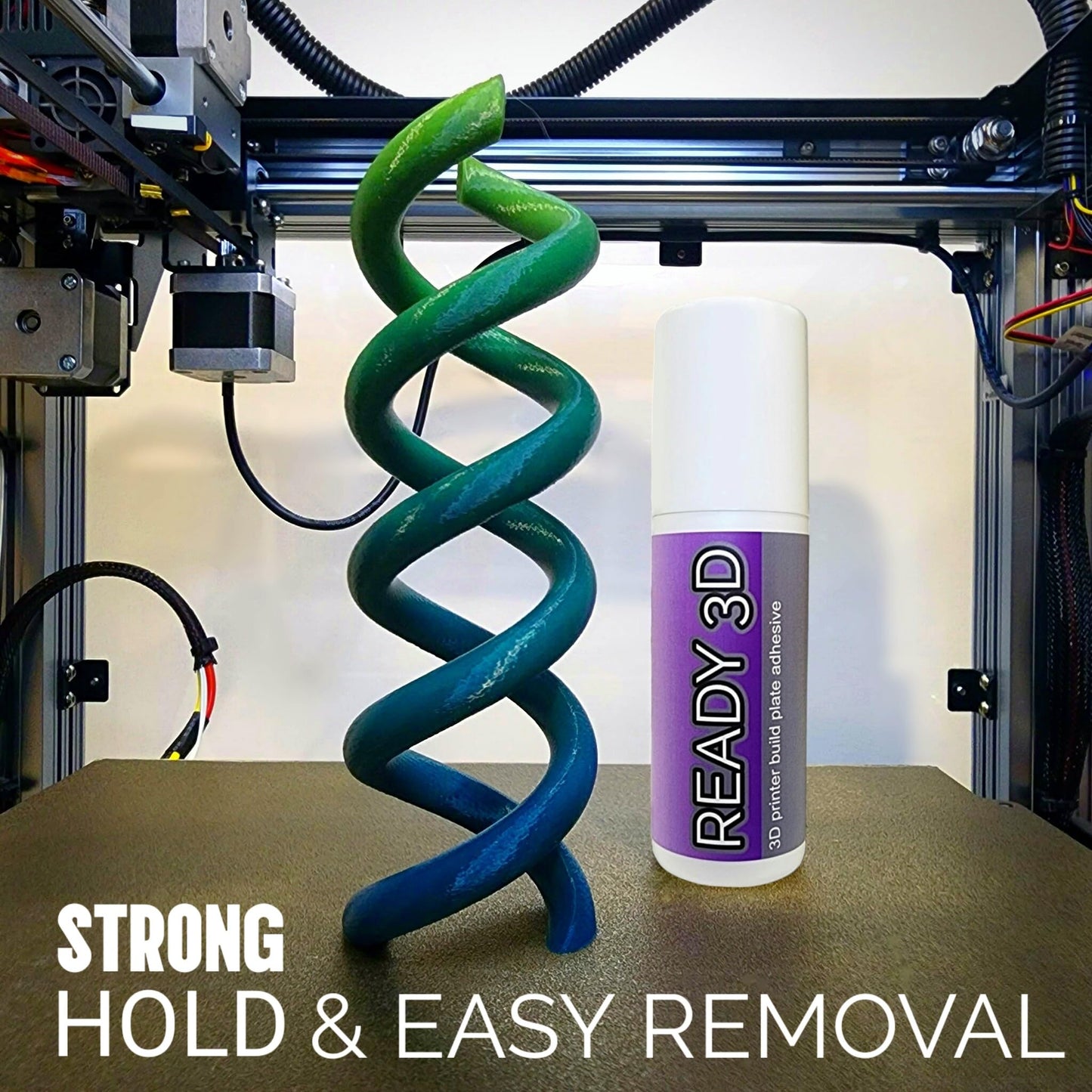 Ready 3D Printer Build Plate Adhesive - Excellent Hold and Easy Release - Versatile, Non-Toxic and Ready