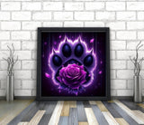 BYGFHLYW 5D Diamond Painting Kits for Adults, Purple Rose Diamond Art Kits for Adults Beginner, DIY Full Drill Diamond Dots Gem Painting Home Wall Decor 11.8x11.8inch BYGFHLYW