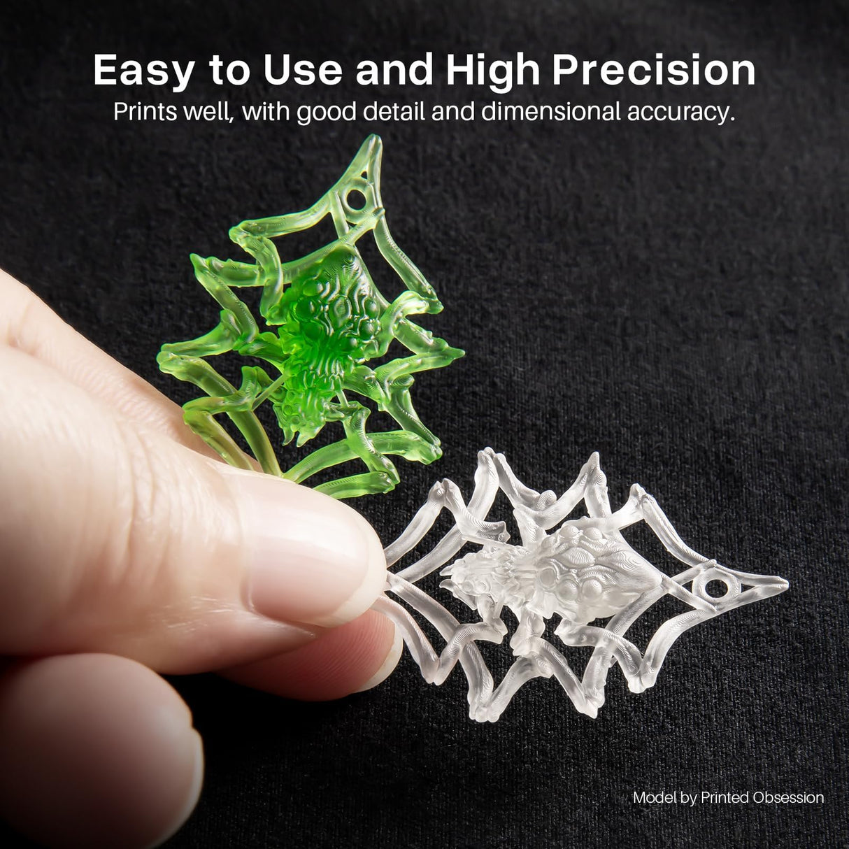 ELEGOO Standard Plant-Based 3D Printer Resin with Low Odor and High Precision, 405nm UV Curing Resin for Mars Saturn Jupiter MSLA DLP LCD 3D Printing - Translucent 2000g ELEGOO