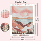 Muzagroo Art Diamond Painting Kits for Adults, DIY 5D Diamond Art Kits for Beginners, Abstract Landscape Arts and Crafts for Living Room, 4 PCS Kids Room Wall Art Muzagroo Art