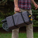 Gorilla Carts Foldable Wagon, Heavy Duty Collapsible Cart with Wheels, 7 Cu Ft, Black Gorilla Carts