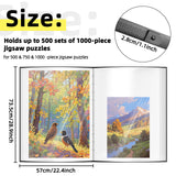 MOZOOSON Puzzle Storage Folder for 1000pcs Puzzle, Jigsaw Accessories with 25 Pockets, Large Capacity Puzzle Organizer, Dustproof and Protective Puzzle Accessory, for Puzzle Enthusiasts MOZOOSON