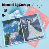 MUFEKUM 2 Pack A3 Storage Book for Diamond Painting, Handheld Diamond Art Portfolio Folder with 30 Pocket, Diamond Art Storage Book for 12”x16” Diamond Painting Photo Picture MUFEKUM
