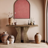 Tribesigns 55-Inch Farmhouse Entry Table, Sofa Console with K-Shaped Legs Rustic Behind Couch Table, Narrow Entryway Furniture Accent Piece for Hallway, Living Room Tribesigns