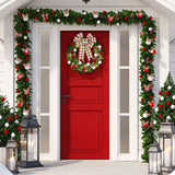 Whaline 2 Rolls Wired Edge Plaids Ribbon - Christmas Buffalo Check Red Green, 2.5 Inch Farmhouse Craft for DIY Gift Wrapping, Wreath, Xmas Tree Bow Decoration, 10 Yards Whaline