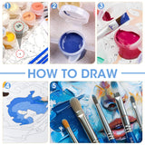 Bimkole Fish Paint by Number for Adults, DIY Oil Painting Kit on Canvas with Paintbrushes and Acrylic Pigment, for Paint by Numbers for Beginner, for Home Wall Decor (16x20Inch) Qm2833 Bimkole