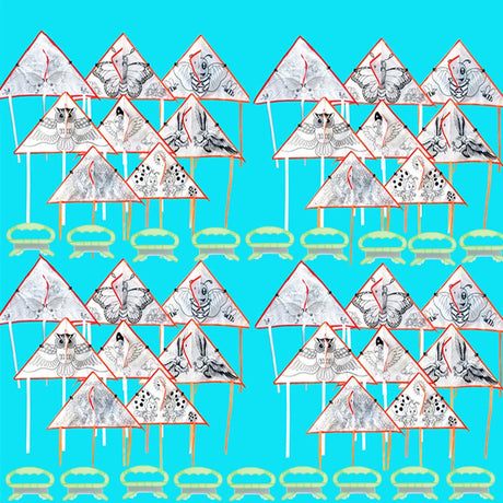 VAIPI 20 PCS DIY Color Filled Kite for Kids Kite Making Kit Bulk, Painting Kites for Adults Decorating Colorful Life Kites Party Pack Extremely Easy to Fly for Beginners VAIPI