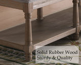 Janoray Farmhouse Storage Bench Wooden Entryway Upholstered Tufted Ottoman Bench for Bedroom End of Bed Hallway Organizer, Grey Janoray