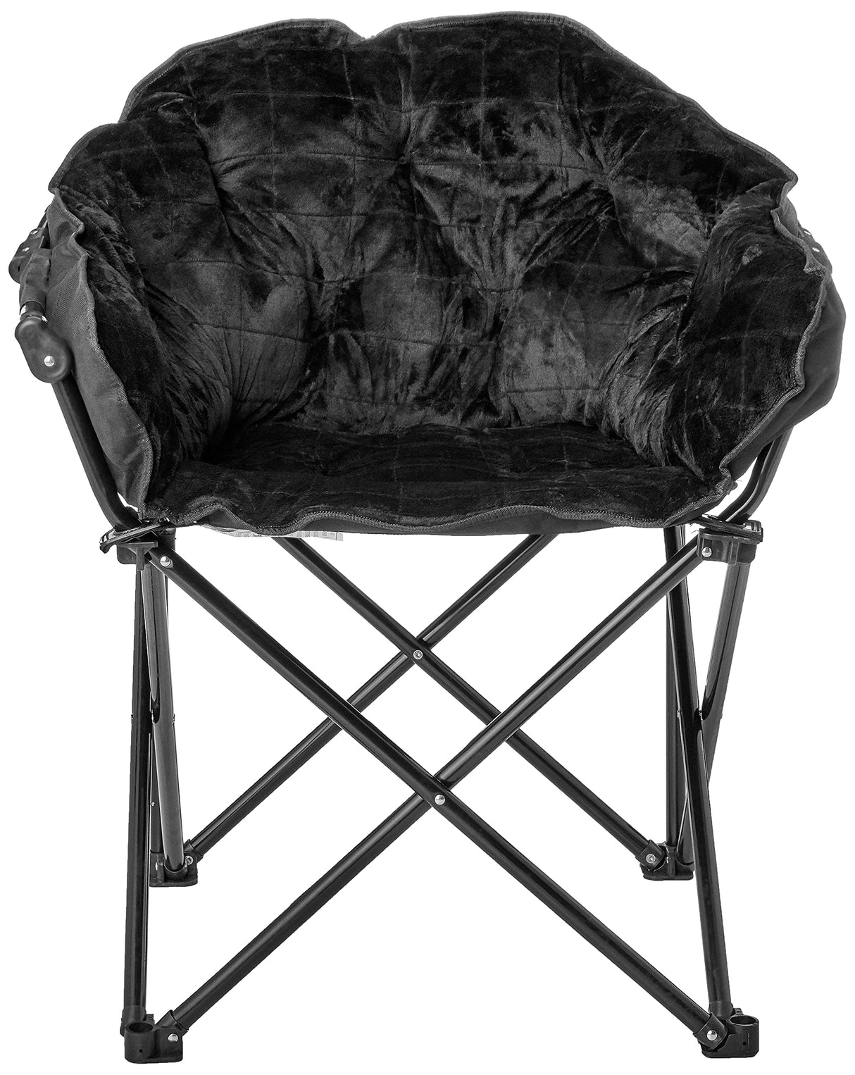 Urban Shop Sherpa Club Chair, Black 31.8D x 28.7W x 35.4H in Urban Lifestyle