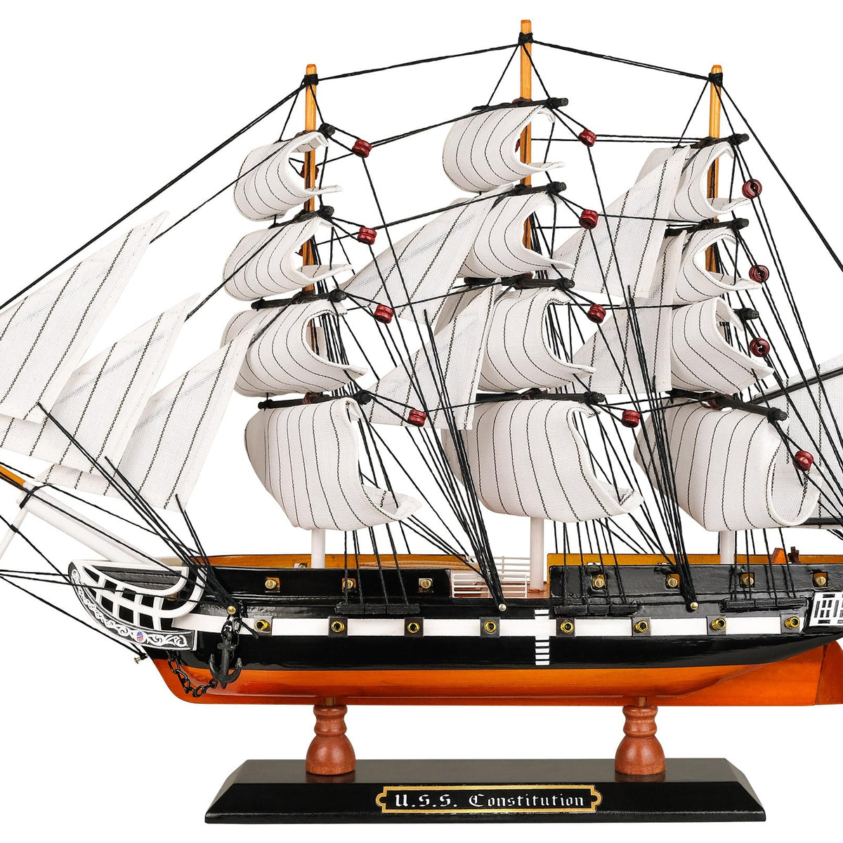 SAILINGSTORY Wooden Model Ship USS Constitution 1/225 Scale Replica Sh ...