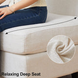 Belffin Large Modular Sectional Sofa Sleeper Sectional Couch with Storage Chenille Sectional Sofa Bed for Living Room, 9 Seats, Beige Belffin