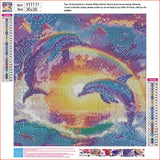 Diosedyer Vivid Dolphin Themed 5D Diamond Painting Kit Drill Crystal Art Craft Set for Adults., Ideal for Home Wall Decor and as a Thoughtful Gift for Holidays Like Thanksgiving and 11.8x11.8 inch Diosedyer