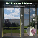 Domi 12x15FT Outdoor Sunroom, All-Season Solarium Gazebo with Galvanized Steel Roof, 4 Sliding Doors, Detachable PVC Screen, Aluminum Permanent Sun Room for Patio Deck Garden domi outdoor living